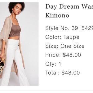 🌼Free People Kimono